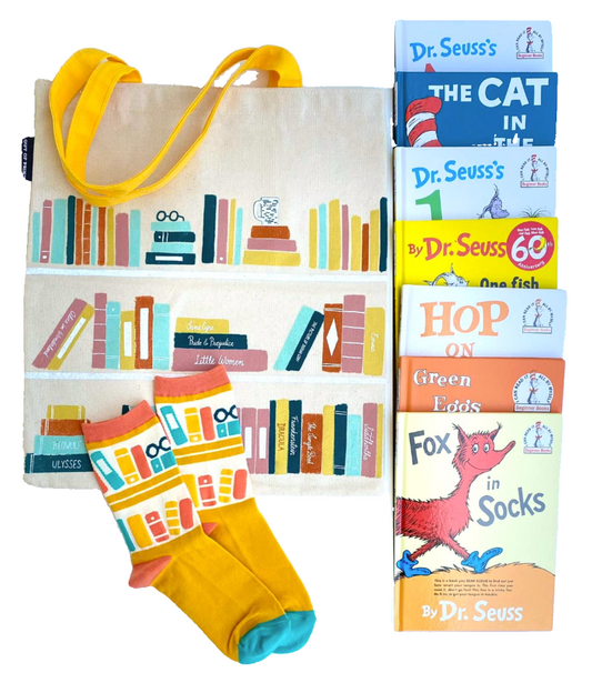 Dr Seuss set with Library Tote