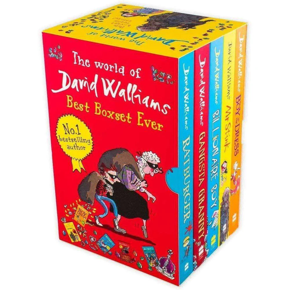 David Walliams Collection Five Books: Gangsta Granny, Billionaire Boy, Mr Stink, The Boy in the Dress, Ratburger -  David Walliams - Paperback