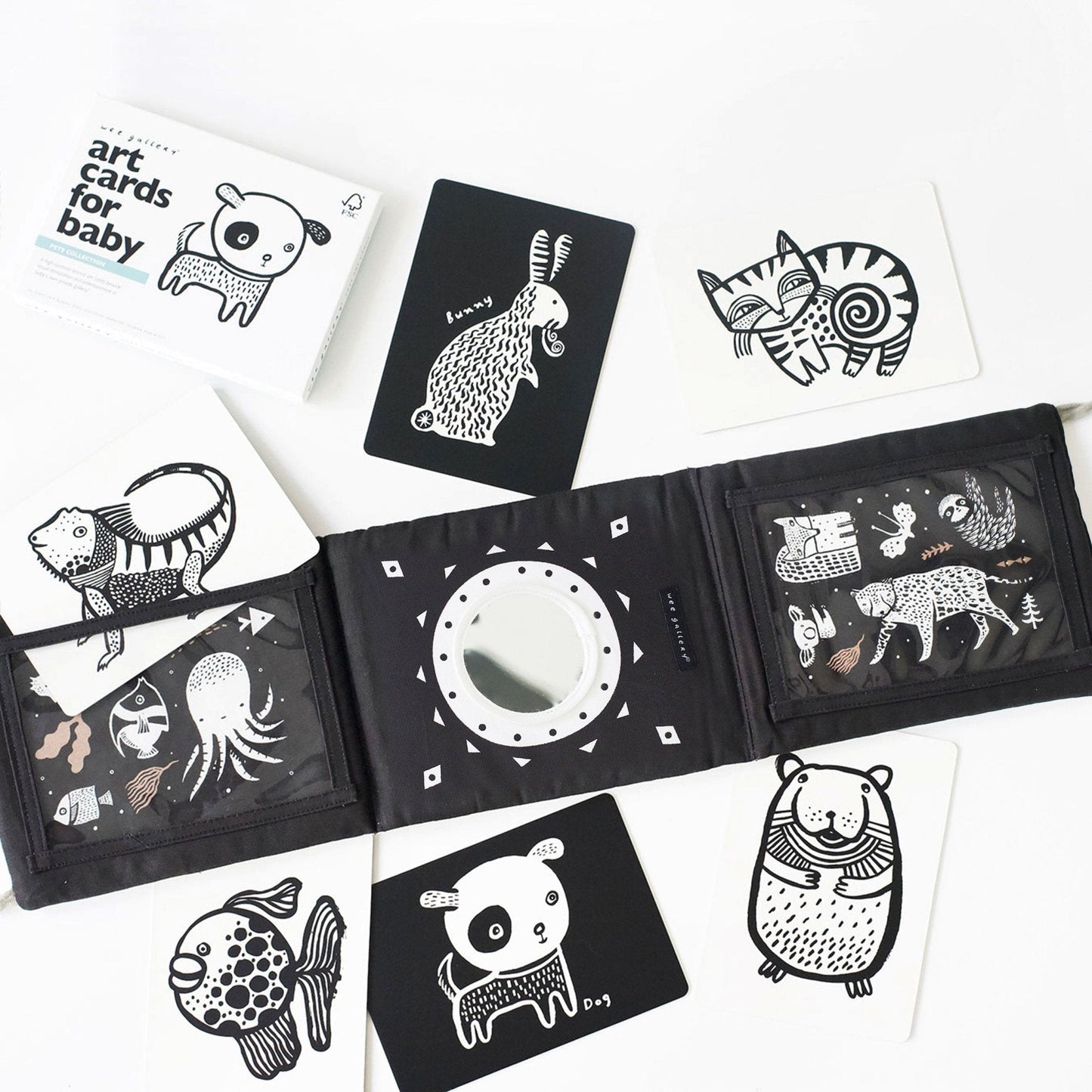 Baby Tummy Time Gallery with Mirror Gift Set