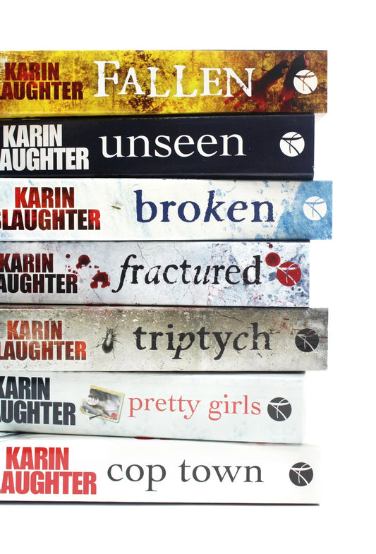 Karin Slaughter Collection Seven Book Set: Fallen, Unseen, Broken, Fractured, Triptych, Pretty Girls, Cop Town - Will Trent - Paperback