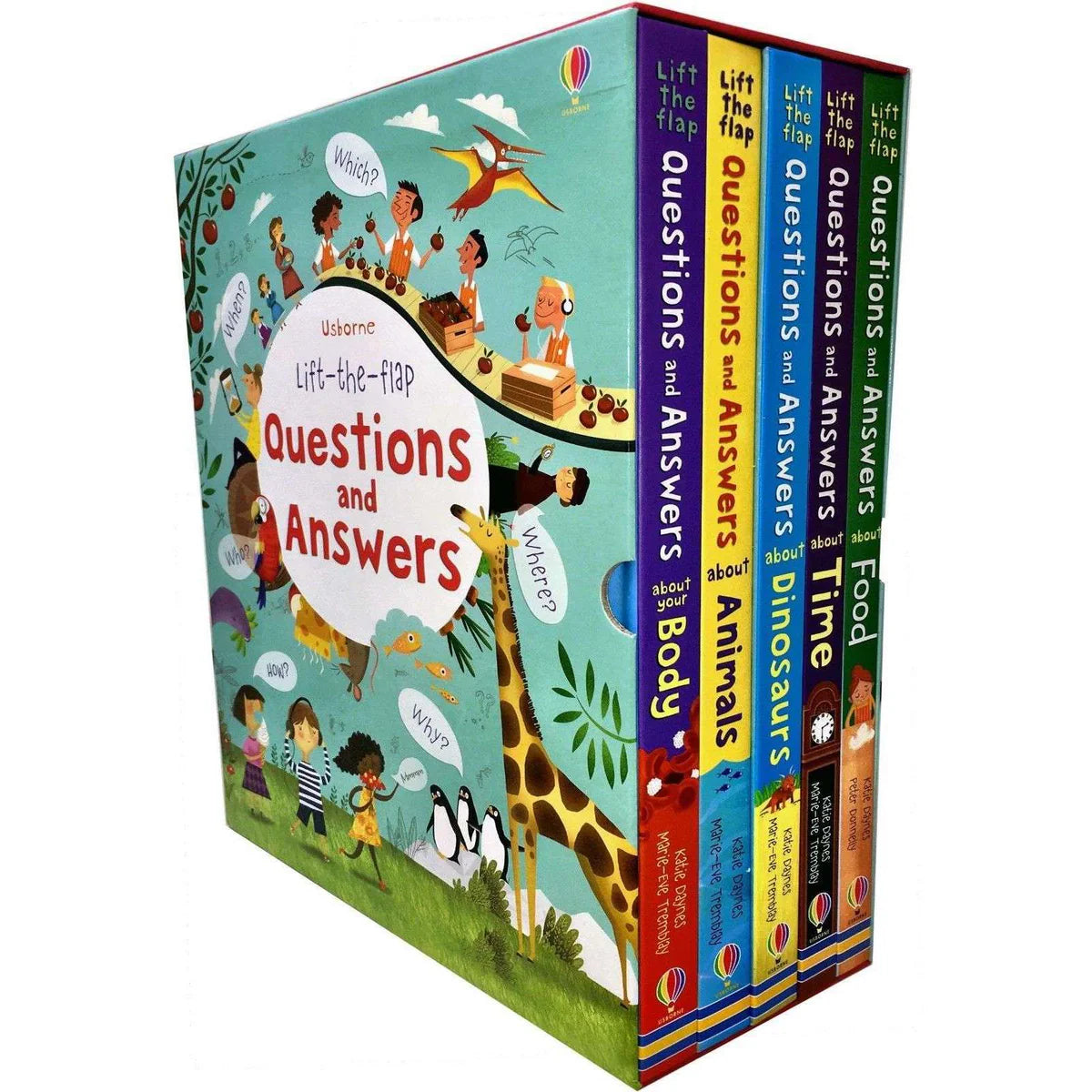 Usborne Lift-the-fFap Questions and Answers Collection 5 Books Box Set - Hardcover