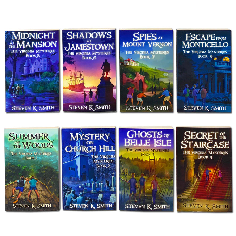The Virginia Mysteries Series Complete 8 Books Collection Set - by Steven K. Smith - Paperback