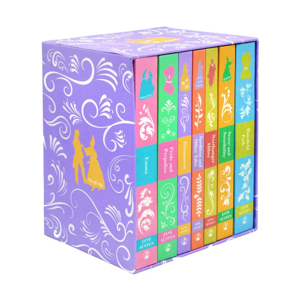 Bundle Jane Austen: The Complete Series Seven Book Set in Hardcover With Tote