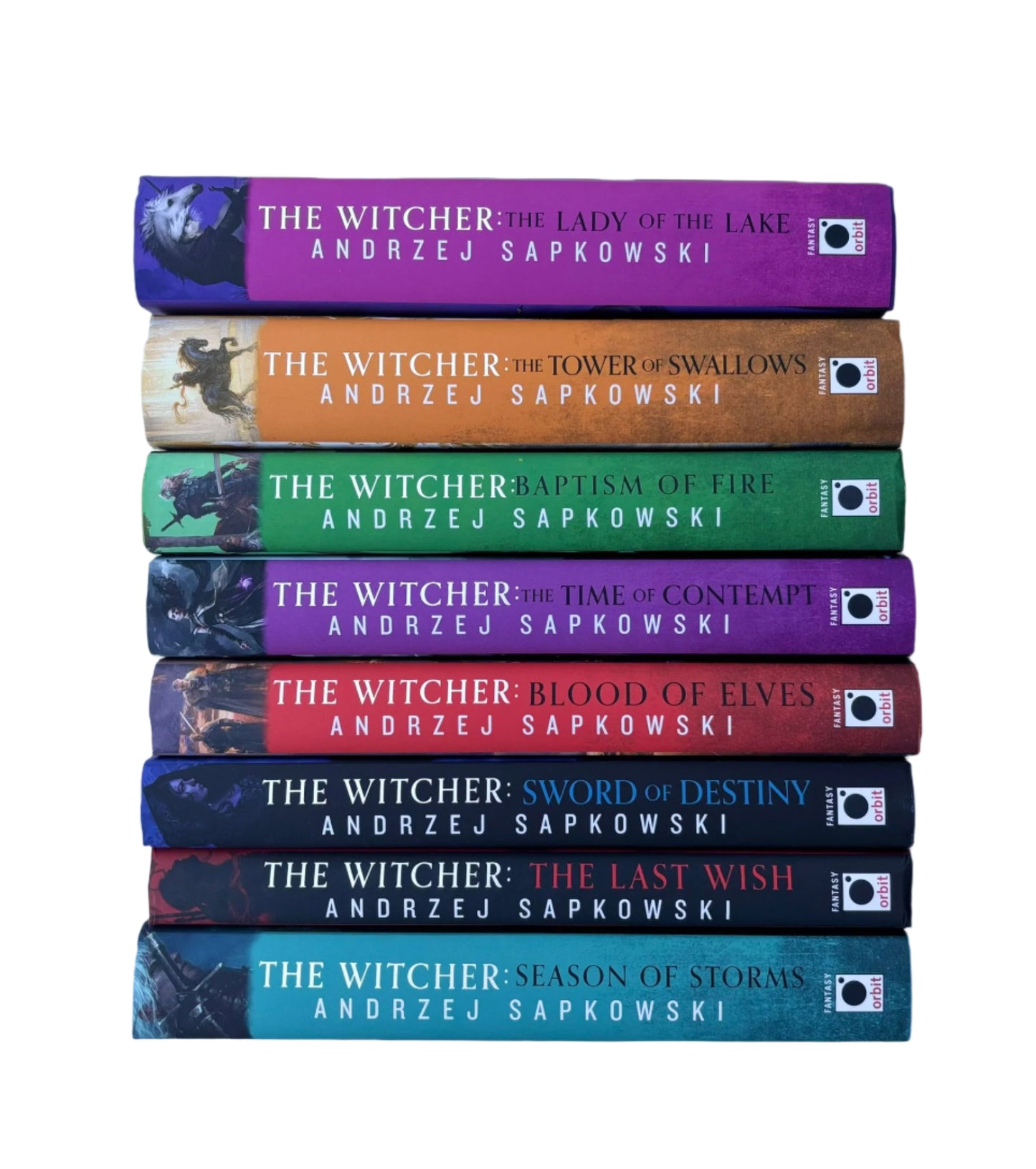 Witcher Series Collection Eight (8) Book Set - Season of Storms, The Last Wish, etc - Andrzej Sapkowski - Hardcovers, Gorgeous