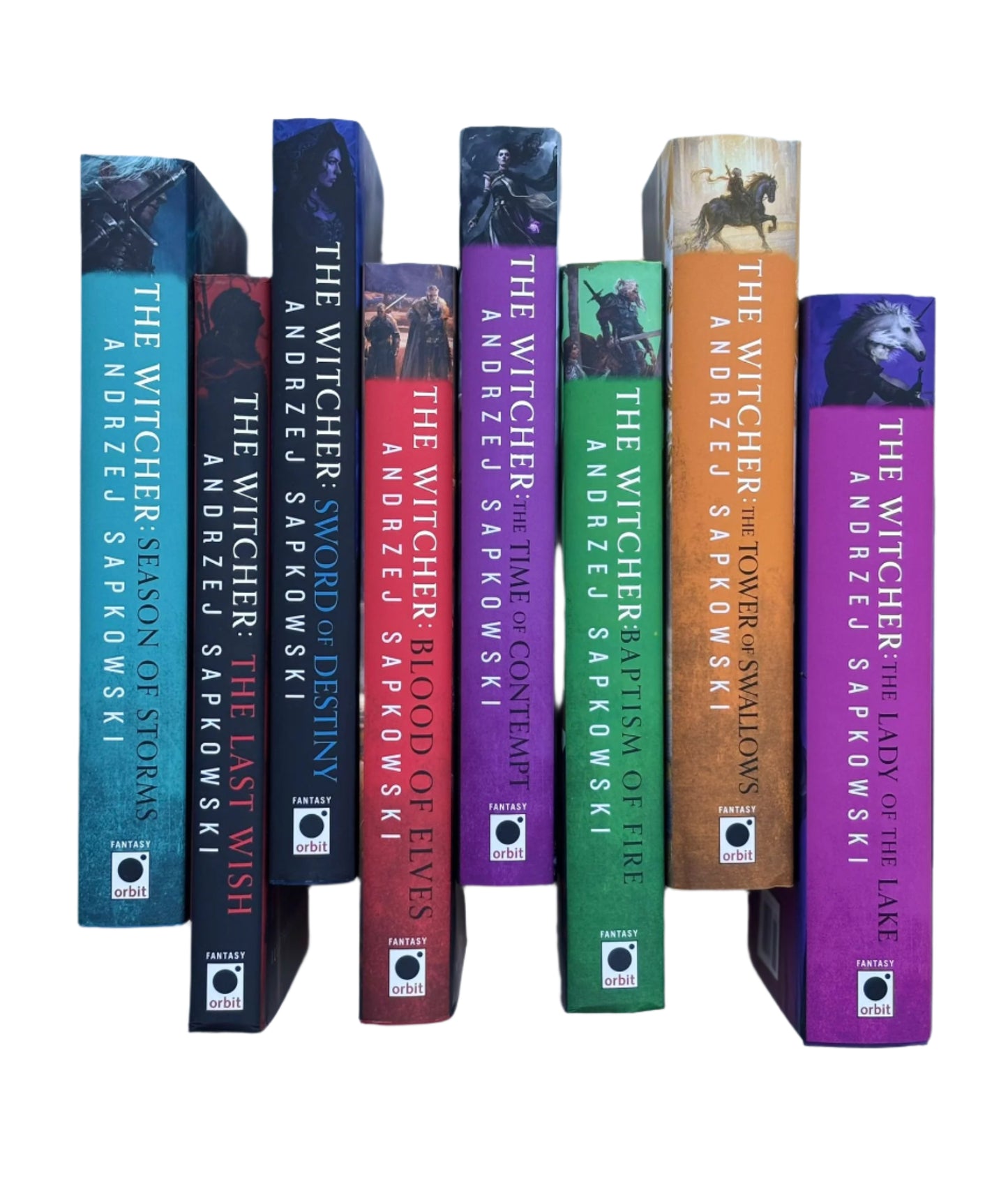 Witcher Series Collection Eight (8) Book Set - Season of Storms, The Last Wish, etc - Andrzej Sapkowski - Hardcovers, Gorgeous