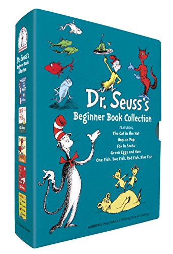 Dr. Seuss's Beginner Book Collection _ Cat in the Hat, One Fish Two Fish Red Fish Blue Fish, Green Eggs And Ham, Fox In Socks