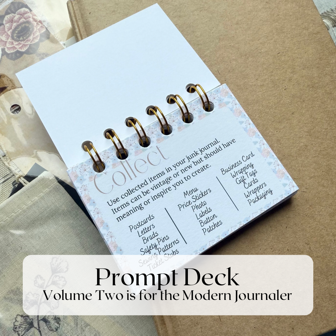 Junk Journal Prompt Deck- Volume Two