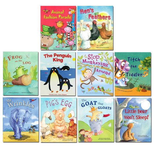 Animal Picture Book Collection – 10 Book Set: Includes Frog on the Log & Mr Wrinkles - By Various Authors - Paperback