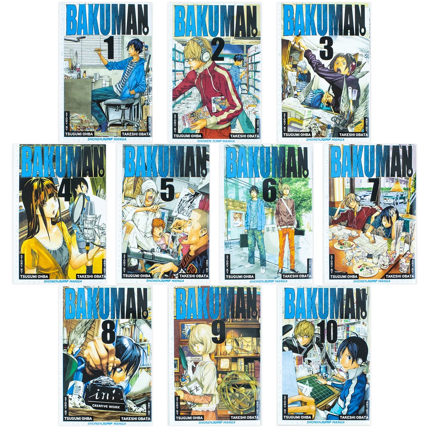 Bakuman. – Complete 20-Volume Manga Box Set: Volumes 1–20 + Otter No. 11 & Double-Sided Poster - By Tsugumi Ohba & Takeshi Obata - Paperback