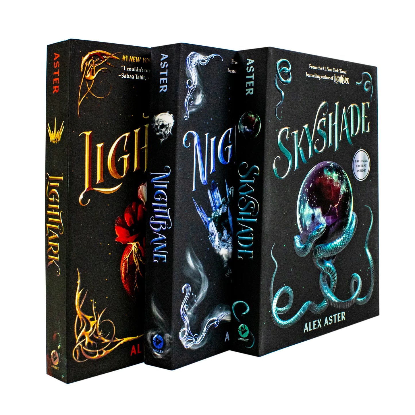 The Lightlark Saga – Ultimate 3 Book Box Set: Lightlark, Nightbane & Skyshade - By Alex Aster - Hardcover