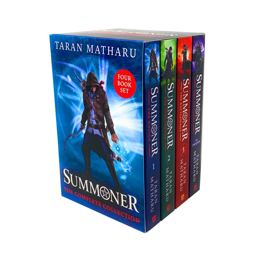 The Summoner – 4 Book Collection Set: The Novice, The Inquisition, The Battlemage & The Outcast - By Taran Matharu