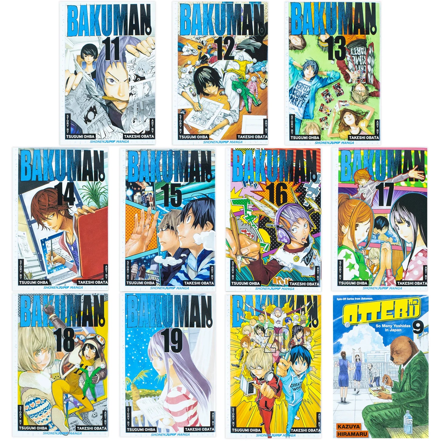 Bakuman. – Complete 20-Volume Manga Box Set: Volumes 1–20 + Otter No. 11 & Double-Sided Poster - By Tsugumi Ohba & Takeshi Obata - Paperback