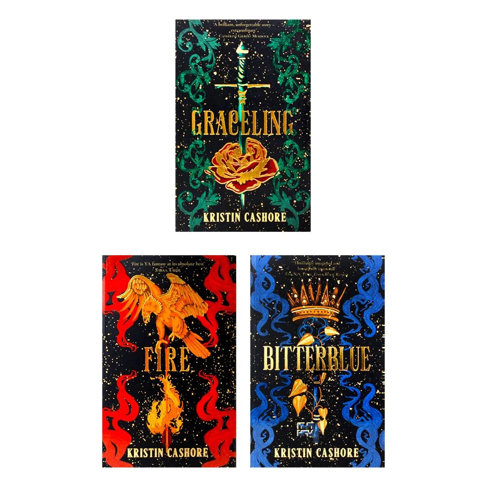 Graceling Realm Series – Complete 3 Book Collection: Graceling, Fire & Bitterblue - By Kristin Cashore - Paperback