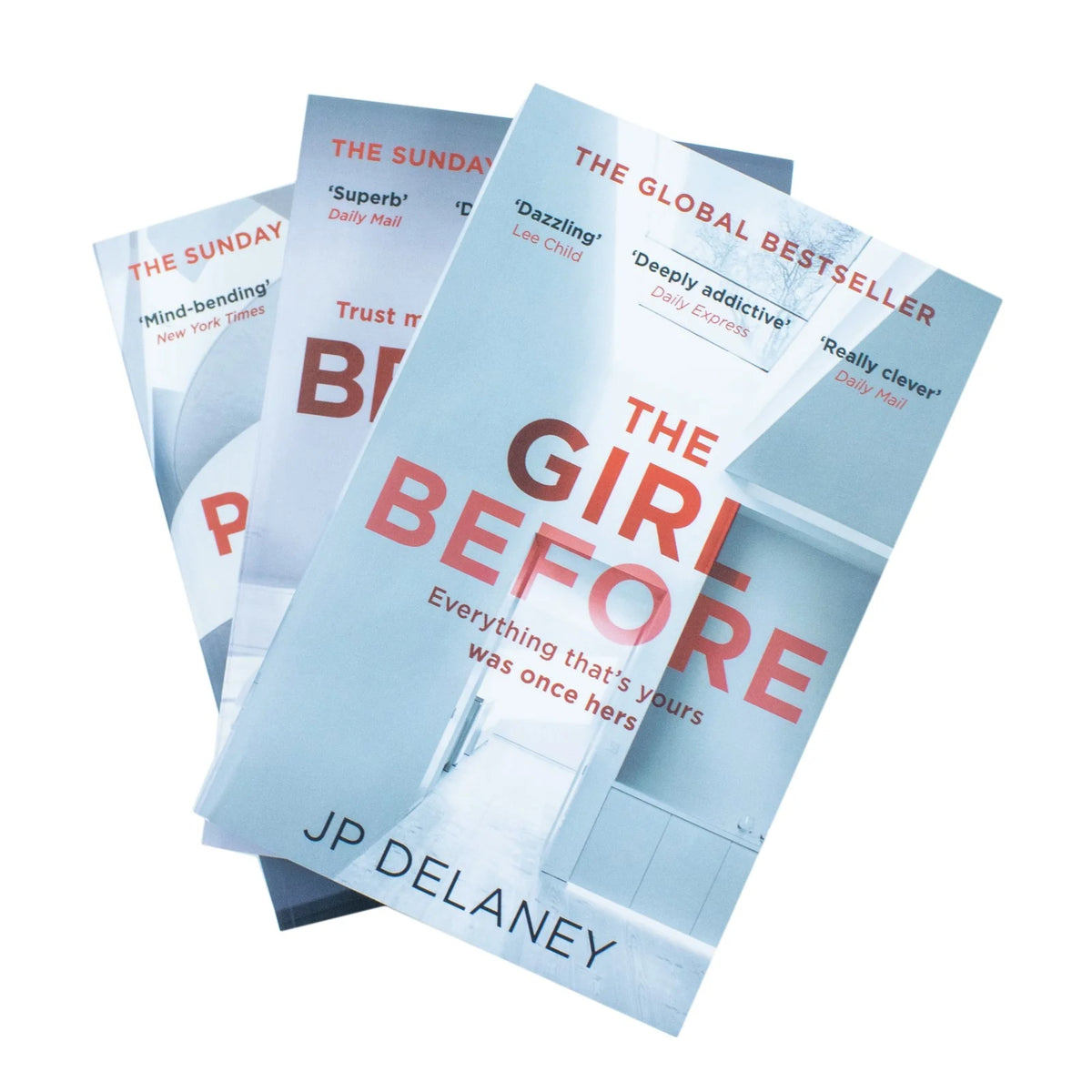 JP Delaney Collection – 3 Book Set: The Girl Before, Believe Me & The Perfect Wife - By JP Delaney - Paperback
