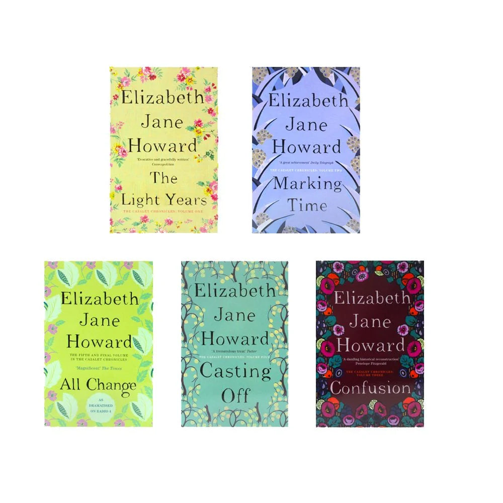 The Cazalet Chronicle – Complete 5 Book Collection Set: The Light Years, Marking Time, Confusion, Casting Off & All Change - By Elizabeth Jane Howard