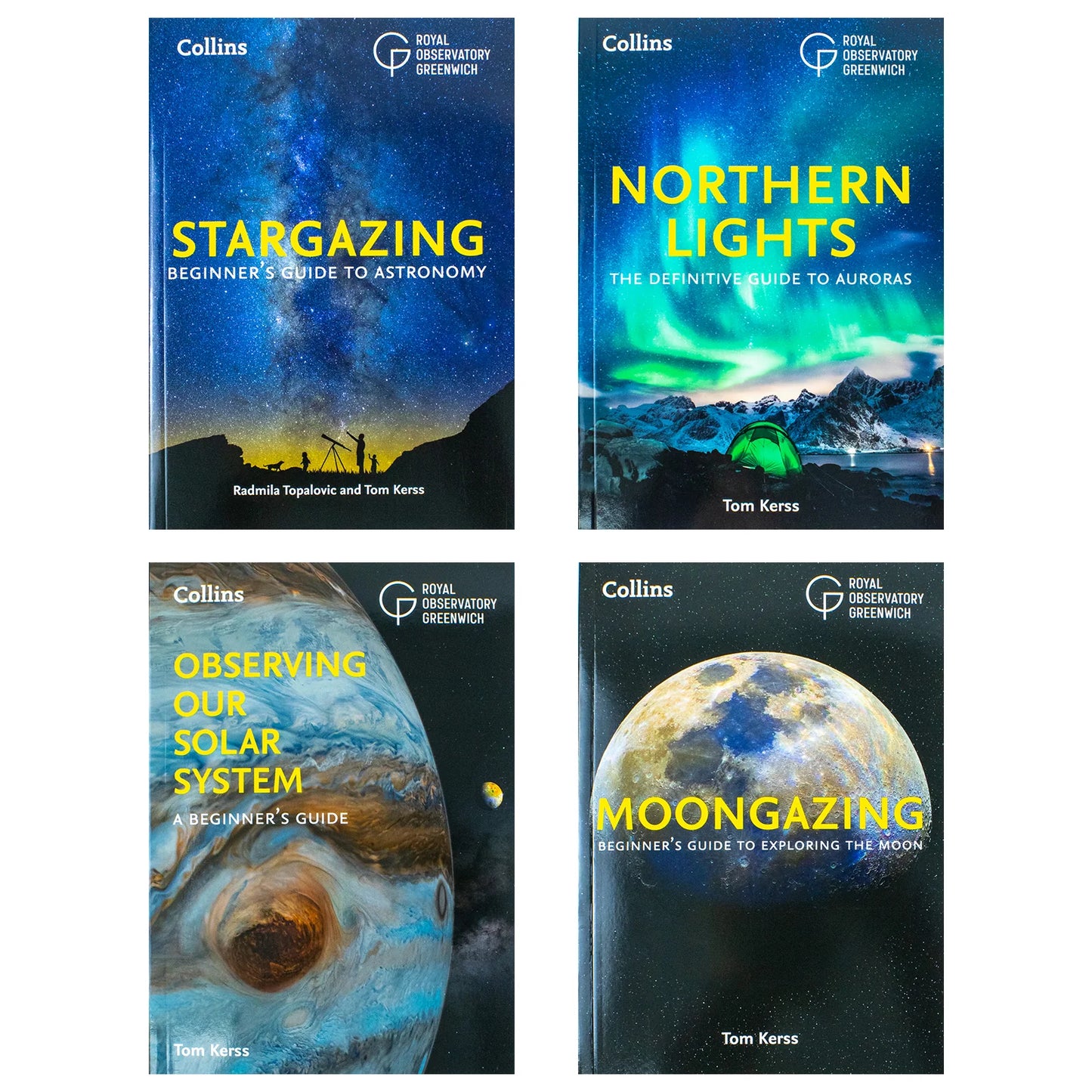 Beginner's Guides to Astronomy – 4 Book Collection Box Set: Stargazing, Moongazing, Northern Lights & Observing Our Solar System - Ages 12+