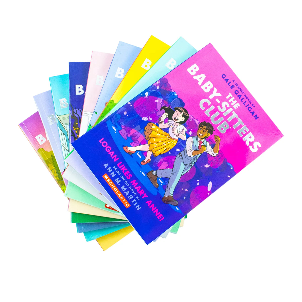 The Baby-Sitters Club Graphic Novels – 9 Book Collection: Logan Likes Mary Anne!, Claudia and the New Girl & More - By Ann M. Martin - Paperback