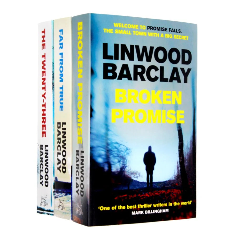 Promise Falls Trilogy – 3 Book Collection Set: Broken Promise, Far From True & The Twenty-Three - By Linwood Barclay - Mystery & Crime Thriller - Paperback