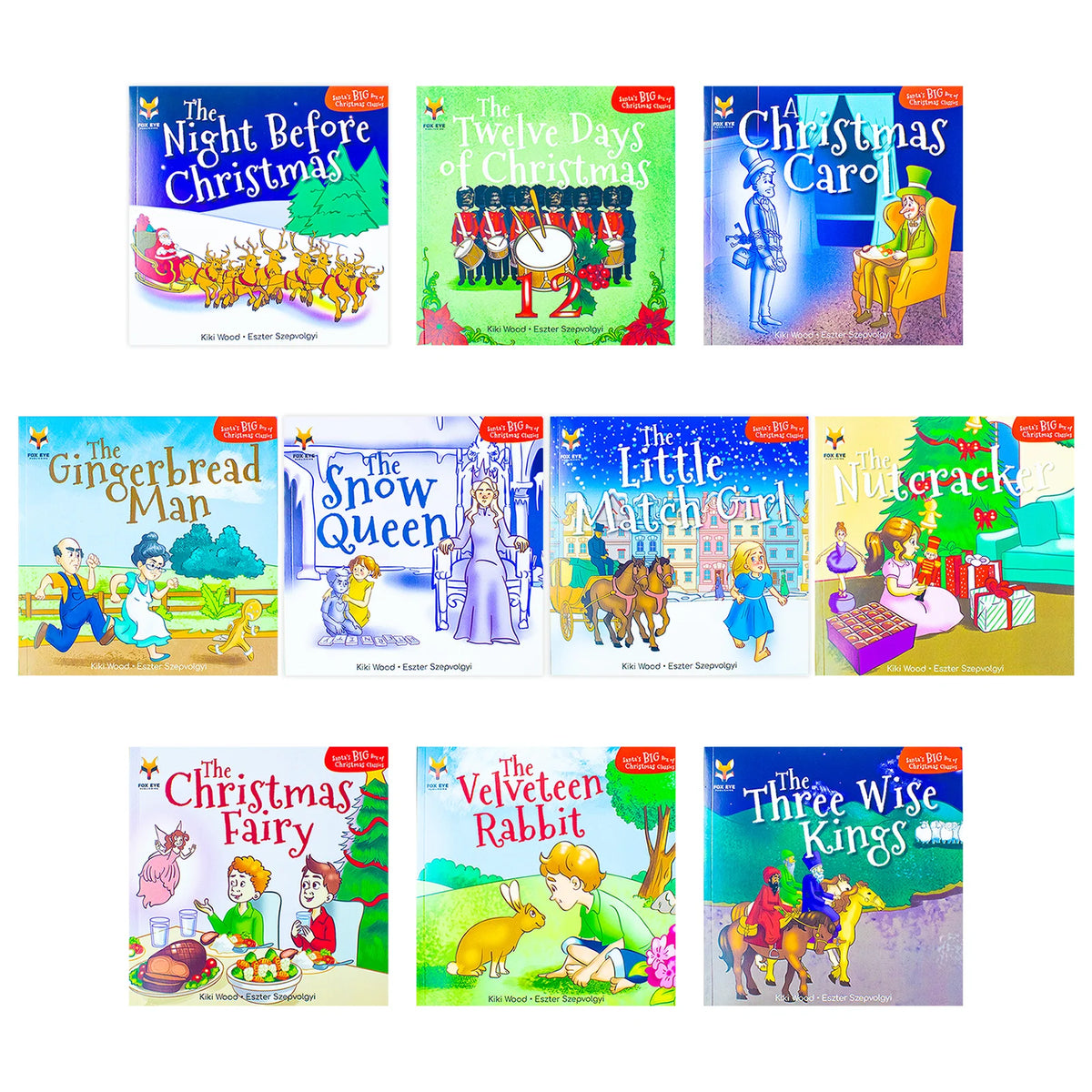 Santa’s Big Box of Christmas Classics – 10 Book Collection: A Christmas Carol, The Snow Queen, The Nutcracker & More - Christmas Story Box Set