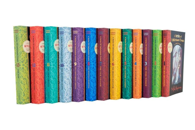 A Series of Unfortunate Events – Complete 13 Book Collection Set - By Lemony Snicket - Children's Adventure, Mystery & Fiction, Ages 12+