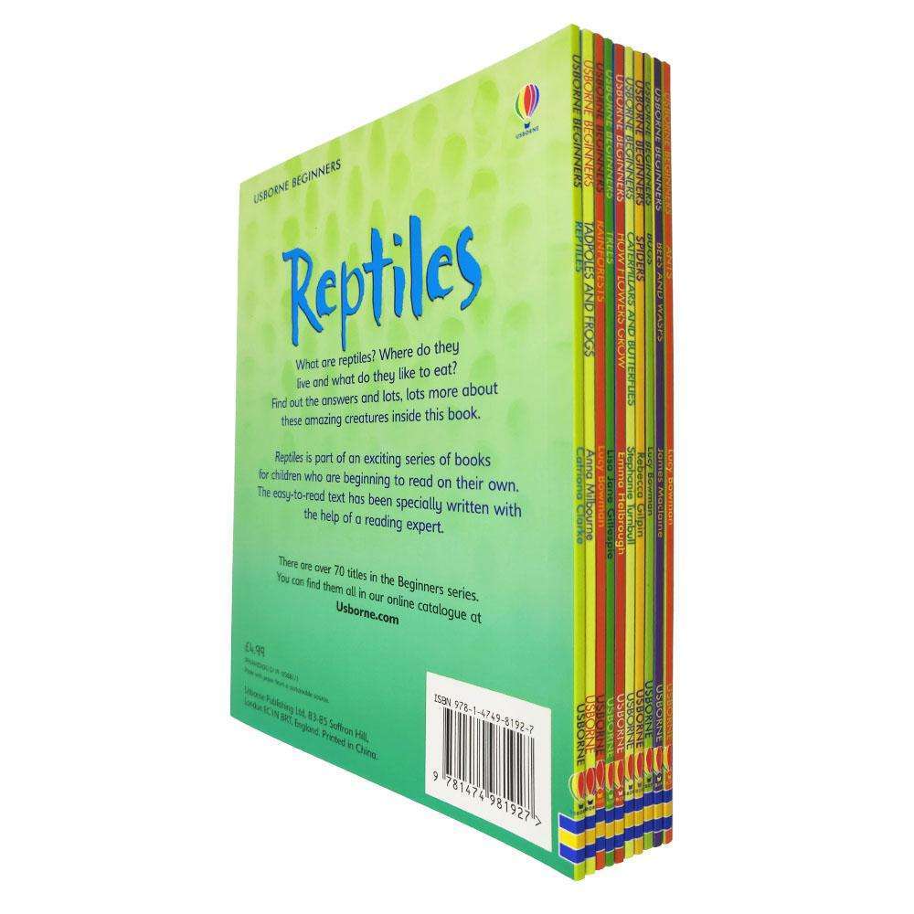 Usborne Beginners Nature – 10 Book Collection Set: Ants, Bugs, Spiders, Trees & More - Usborne