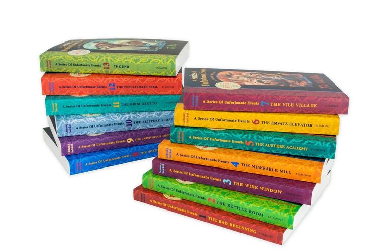 A Series of Unfortunate Events – Complete 13 Book Collection Set - By Lemony Snicket - Children's Adventure, Mystery & Fiction, Ages 12+