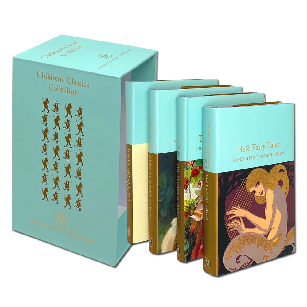 Children's Classics Collection – 4 Book Box Set: Anne of Green Gables, Fairy Tales, The Secret Garden & Alice's Adventures - Hardcover