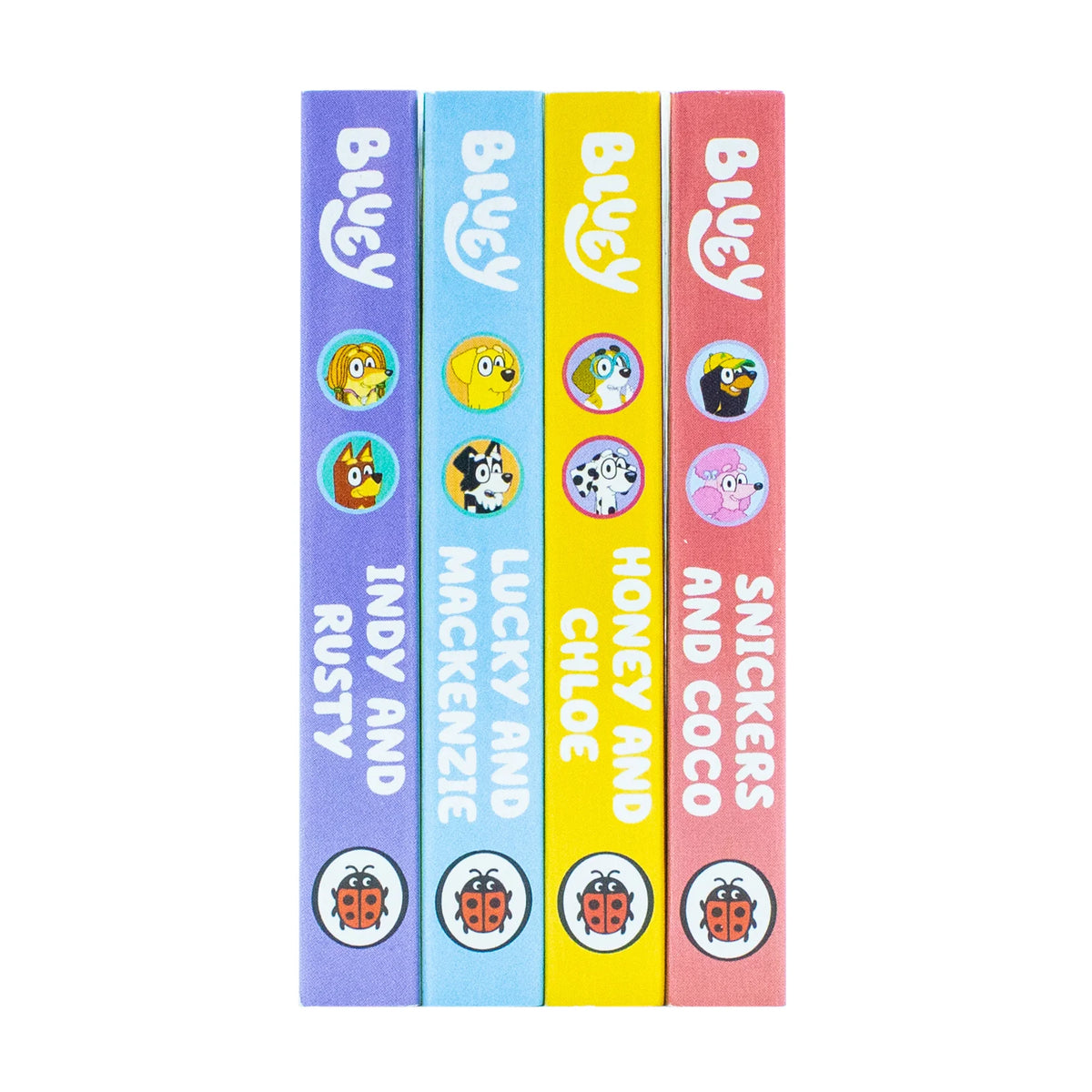Bluey: Bluey and Friends Little Library – 4 Book Collection: Snickers and Coco, Honey and Chloe & More - By Bluey - Board Book