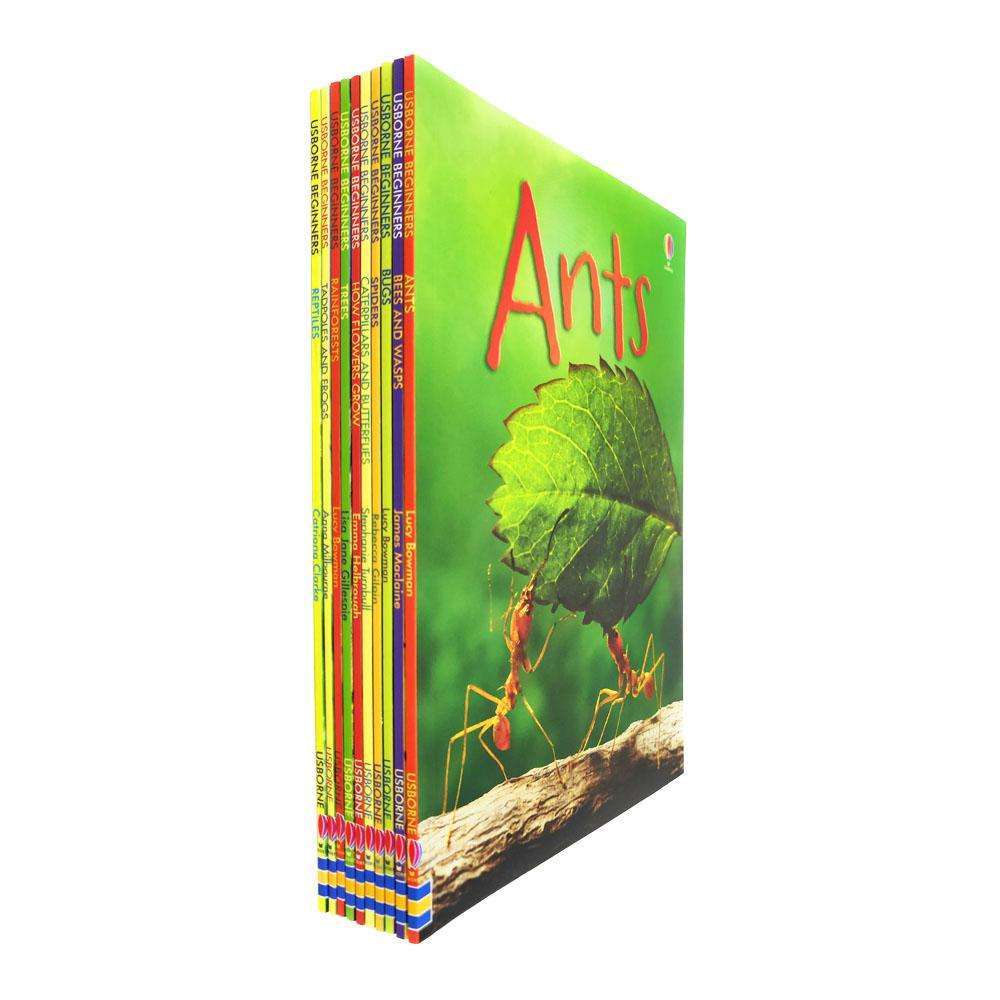 Usborne Beginners Nature – 10 Book Collection Set: Ants, Bugs, Spiders, Trees & More - Usborne