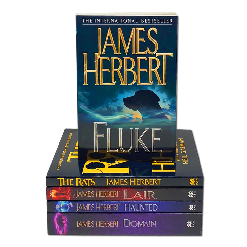 James Herbert Horror Fiction – 5 Book Collection Set: The Rats, Haunted, Domain & More - By James Herbert - Paper