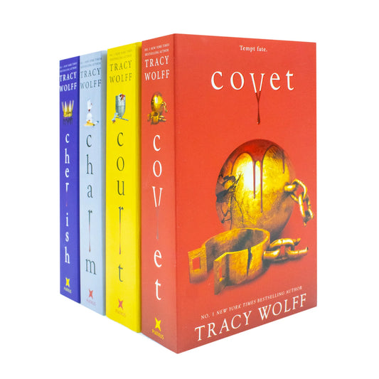 Crave Series – 4 Book Collection: Covet, Court, Charm & Cherish - By Tracy Wolff - Paperback