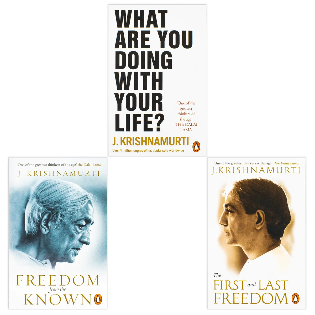 Finding Inner Freedom – 3 Book Collection: Freedom from the Known, The First and Last Freedom & What Are You Doing With Your Life? - By J. Krishnamurti - Paperback