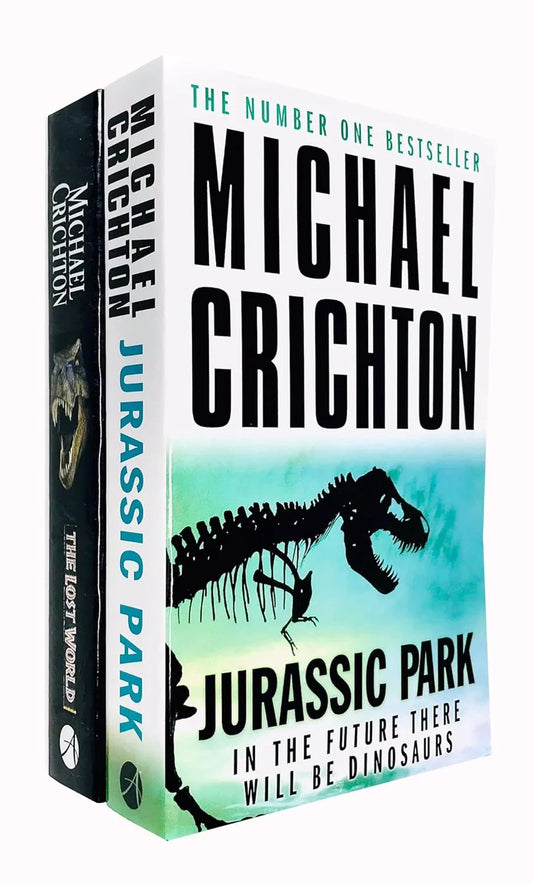 Jurassic Park – 2 Book Set: Jurassic Park & The Lost World - By Michael Crichton - Paperback