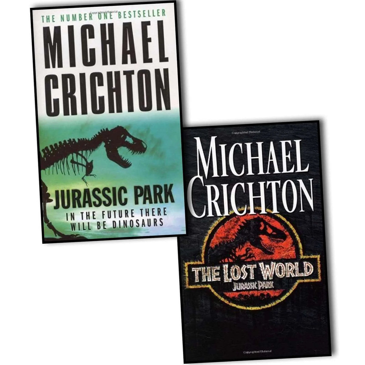 Jurassic Park – 2 Book Set: Jurassic Park & The Lost World - By Michael Crichton - Paperback