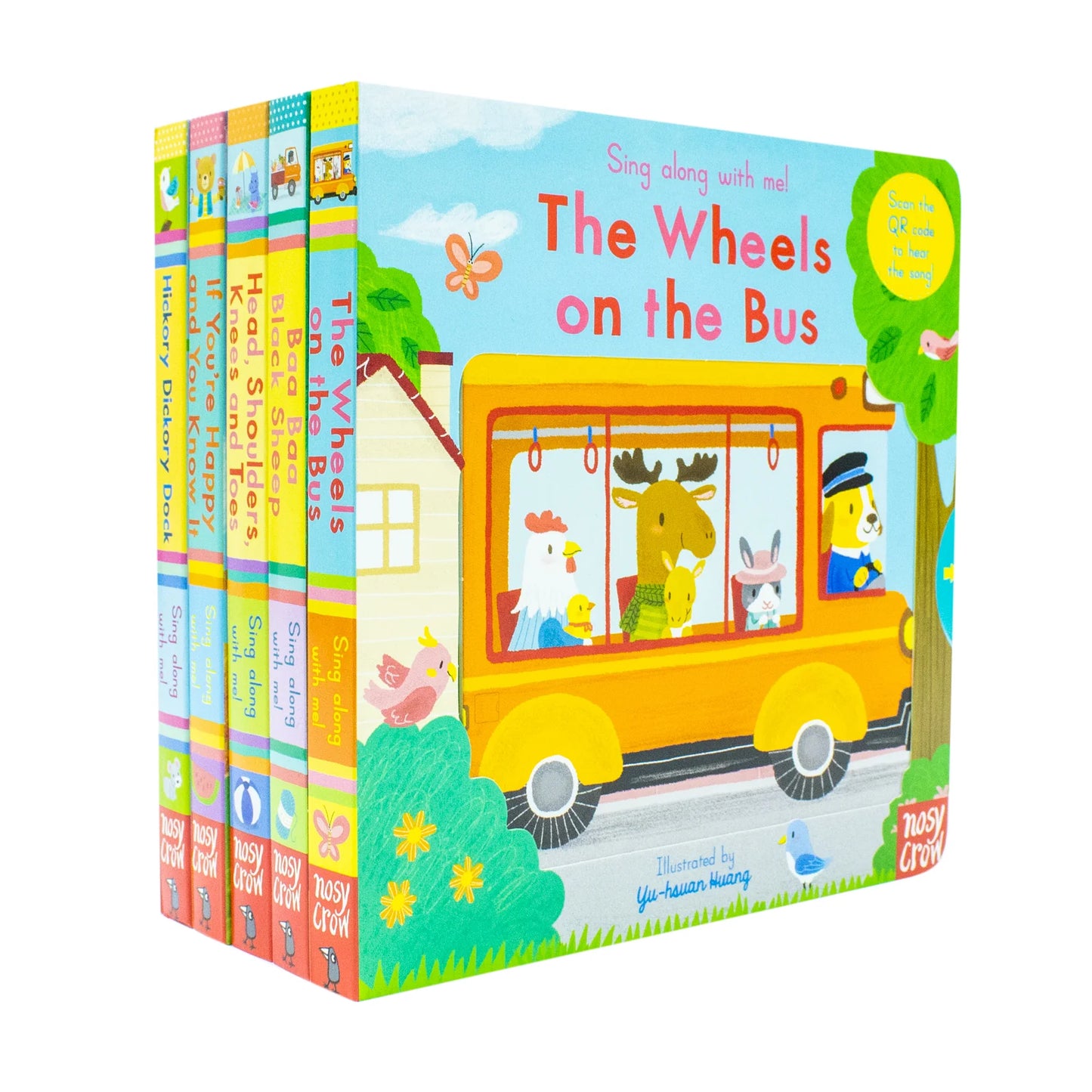 Sing Along with Me! Series – 5 Book Collection: Nursery Rhymes & Interactive Stories - By Yu-Hsuan Huang - Boardbook