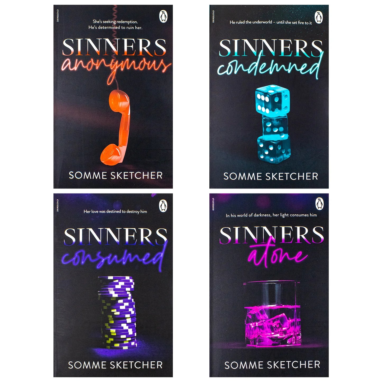 Sinners Anonymous Series – 4 Book Collection Set: Sinners Anonymous, Sinners Condemned, Sinners Consumed & Sinners Atone - By Somme Sketcher - Paperback