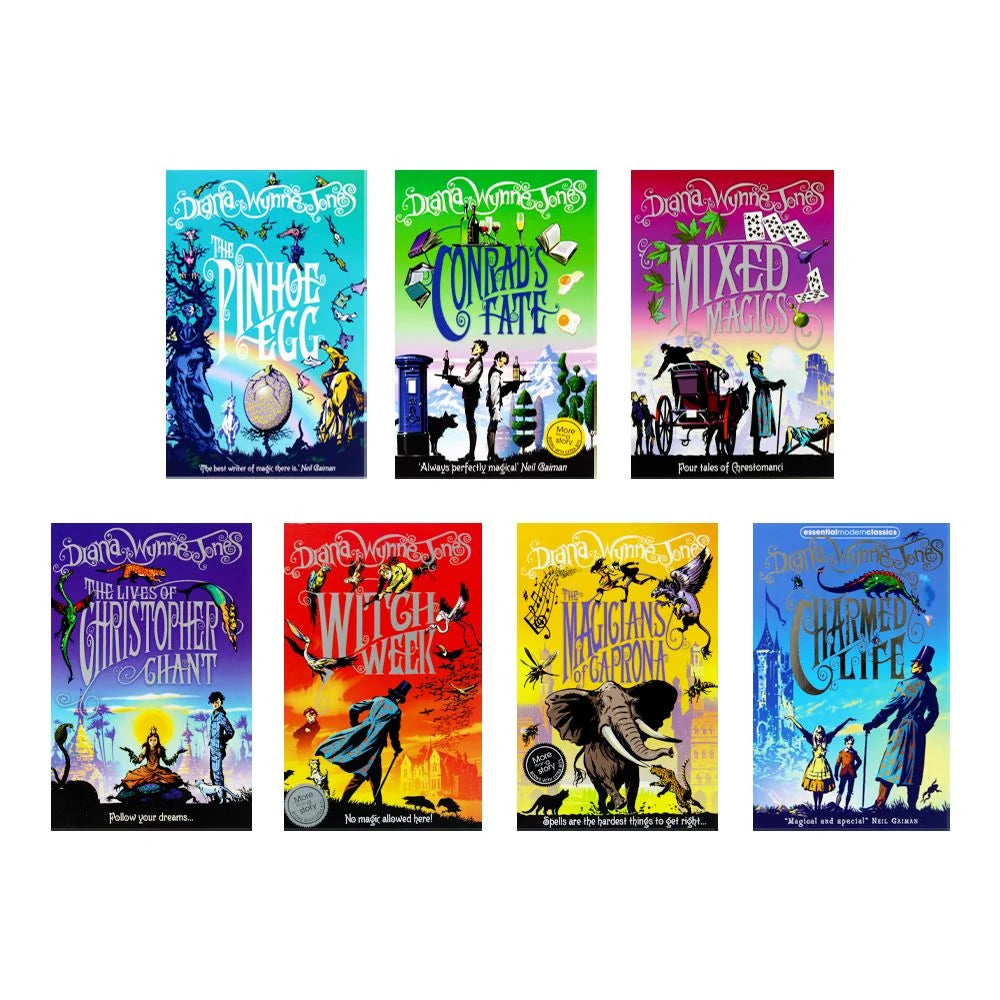 Chrestomanci Series – 7 Book Collection Set: Magical Adventures & Gifted Witches - By Diana Wynne Jones