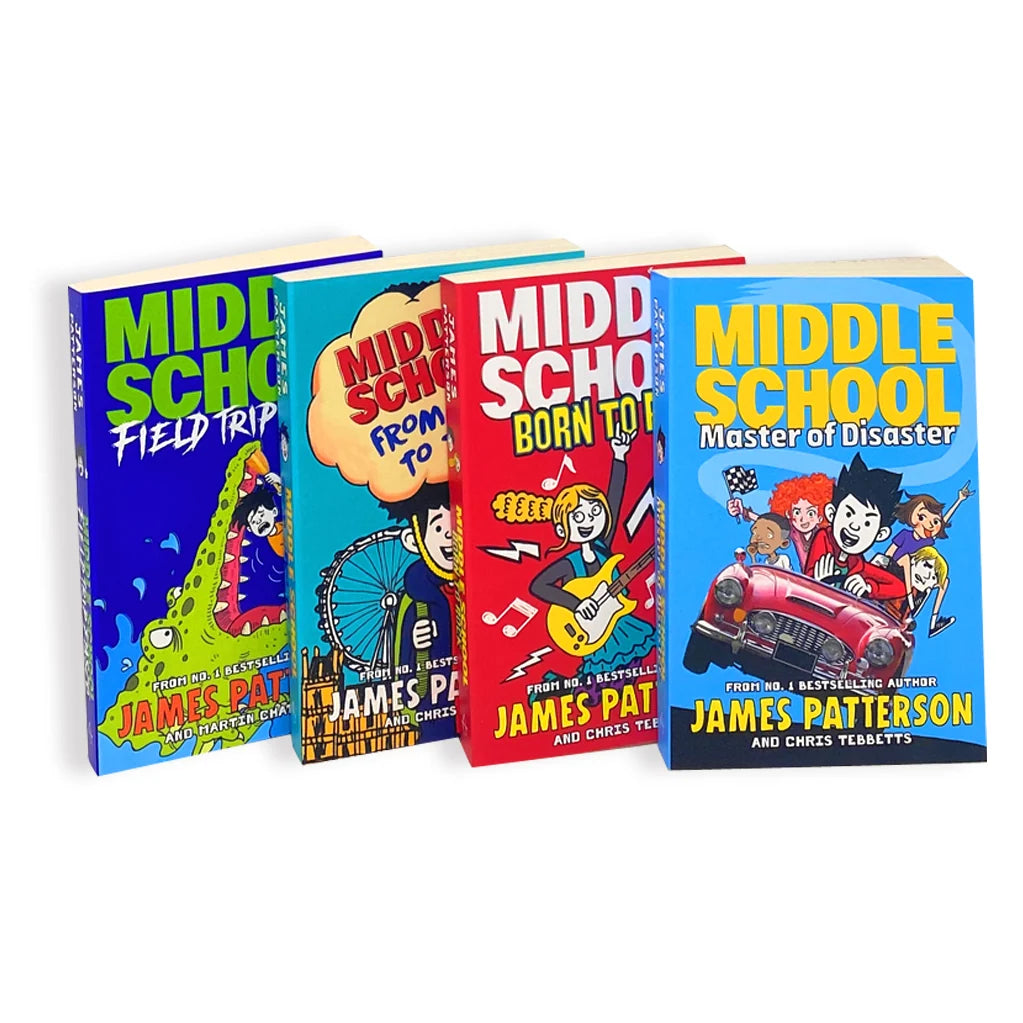 Middle School – 4 Book Collection Set, Books 10–13: The Worst Years of My Life Series - By James Patterson