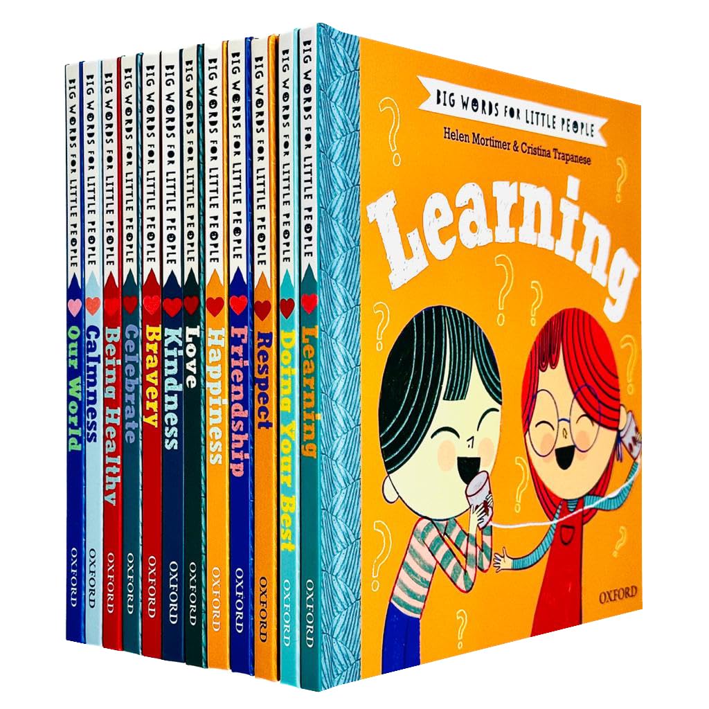 Big Words for Little People – 12 Book Collection Set: Respect, Kindness, Bravery, Friendship, Calmness, Happiness & More - Behaviour & Emotions