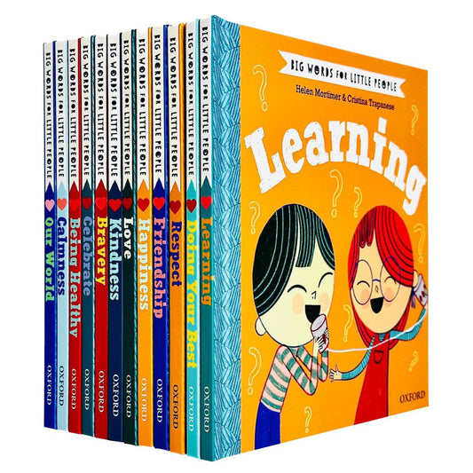 Big Words for Little People – 12 Book Collection Set: Respect, Kindness, Bravery, Friendship, Calmness, Happiness & More - Behaviour & Emotions