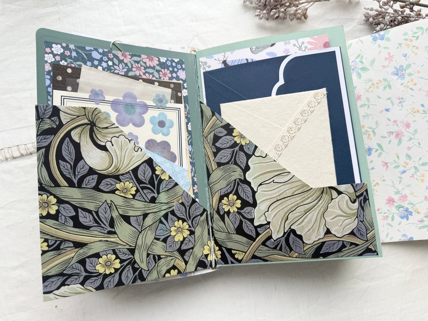 Handmade Refillable Journal + Ephemera