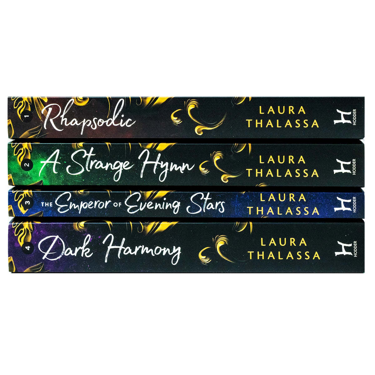 The Bargainer Series – 4 Book Collection: Rhapsodic, A Strange Hymn, The Emperor of Evening Stars & Dark Harmony - By Laura Thalassa - Paperback