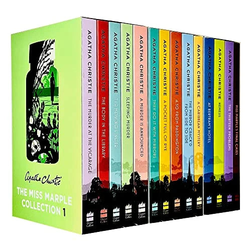 Miss Marple Mysteries – Complete 14 Book Collection: The Murder at the Vicarage, At Bertram's Hotel, Nemesis & More - By Agatha Christie - Paperback