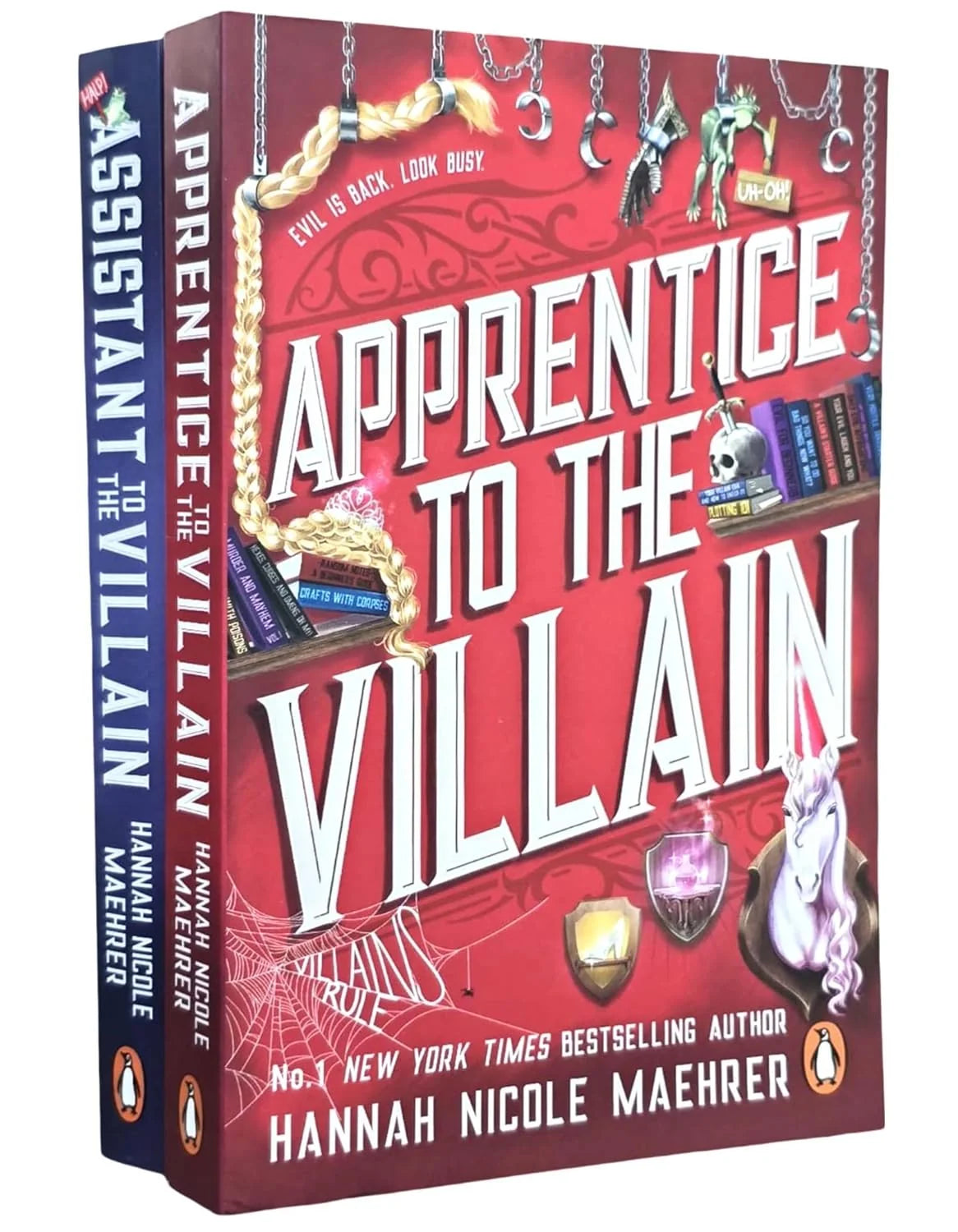 Assistant to the Villain – 2 Book Collection Set: Assistant to the Villain & Apprentice to the Villain - By Hannah Nicole Maehrer