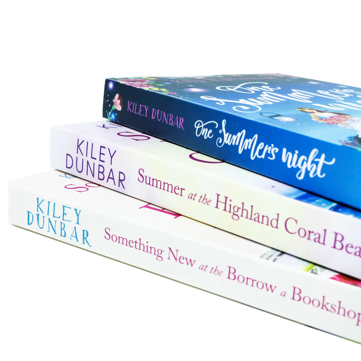 Kiley Dunbar Collection – 3 Book Set: Summer at the Highland Coral Beach, One Summer's Night & The Borrow a Bookshop Holiday - By Kiley Dunbar - Paperback