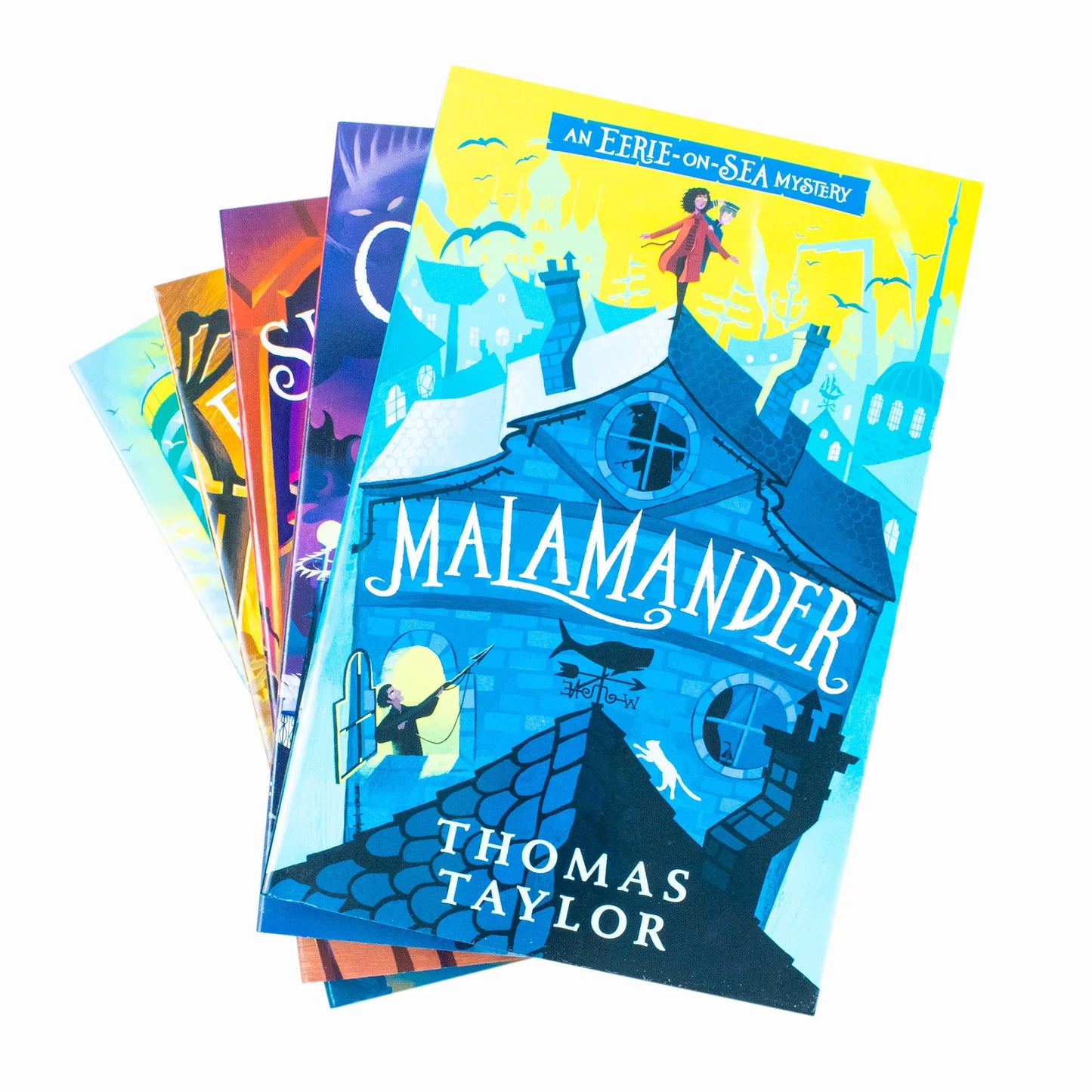 Eerie-on-Sea Mystery Series – 5 Book Collection Set: Malamander, Gargantis, Shadowghast, Festergrimm & Mermedusa - By Thomas Taylor