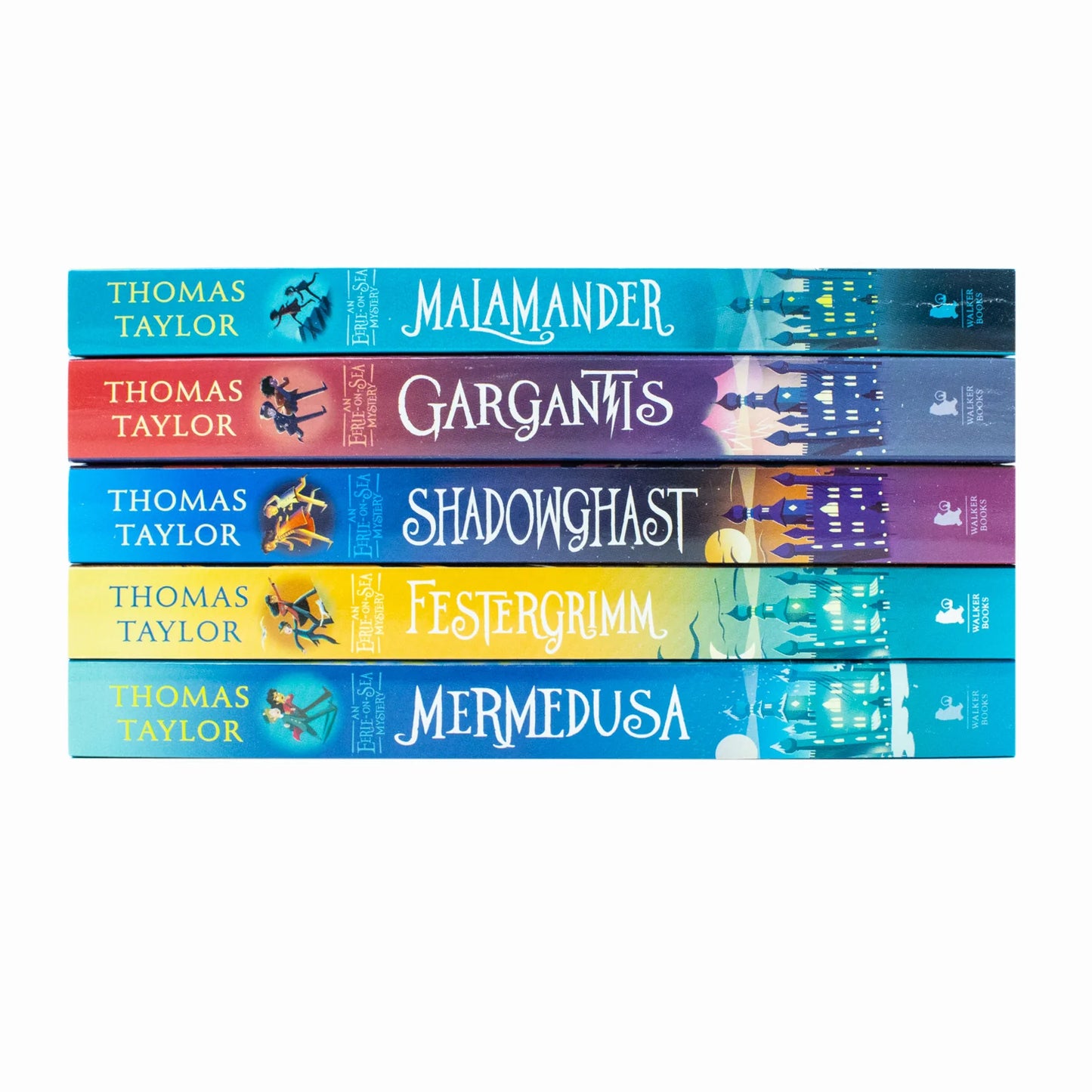 Eerie-on-Sea Mystery Series – 5 Book Collection Set: Malamander, Gargantis, Shadowghast, Festergrimm & Mermedusa - By Thomas Taylor