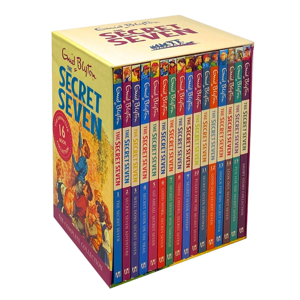 Enid Blyton's Secret Seven – Complete 16 Book Box Set: Classic Adventure & Mystery Stories - By Enid Blyton
