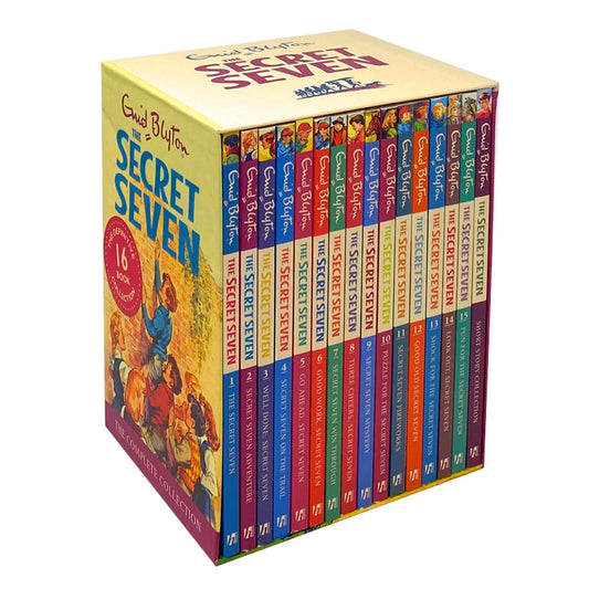 Enid Blyton's Secret Seven – Complete 16 Book Box Set: Classic Adventure & Mystery Stories - By Enid Blyton