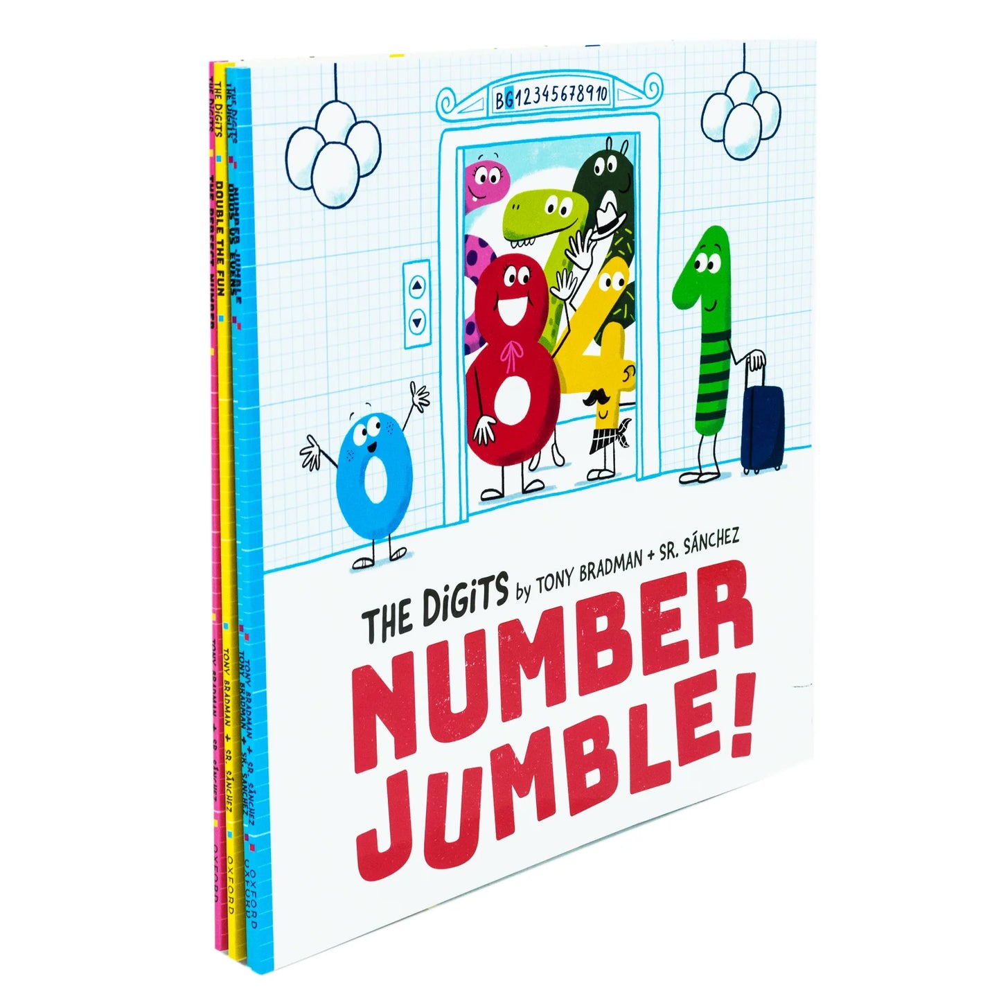 The Digits Series – 4 Book Set: Double the Fun, Number Jumble, Odds Vs Evens & The Perfect Number - By Tony Bradman - Paperback